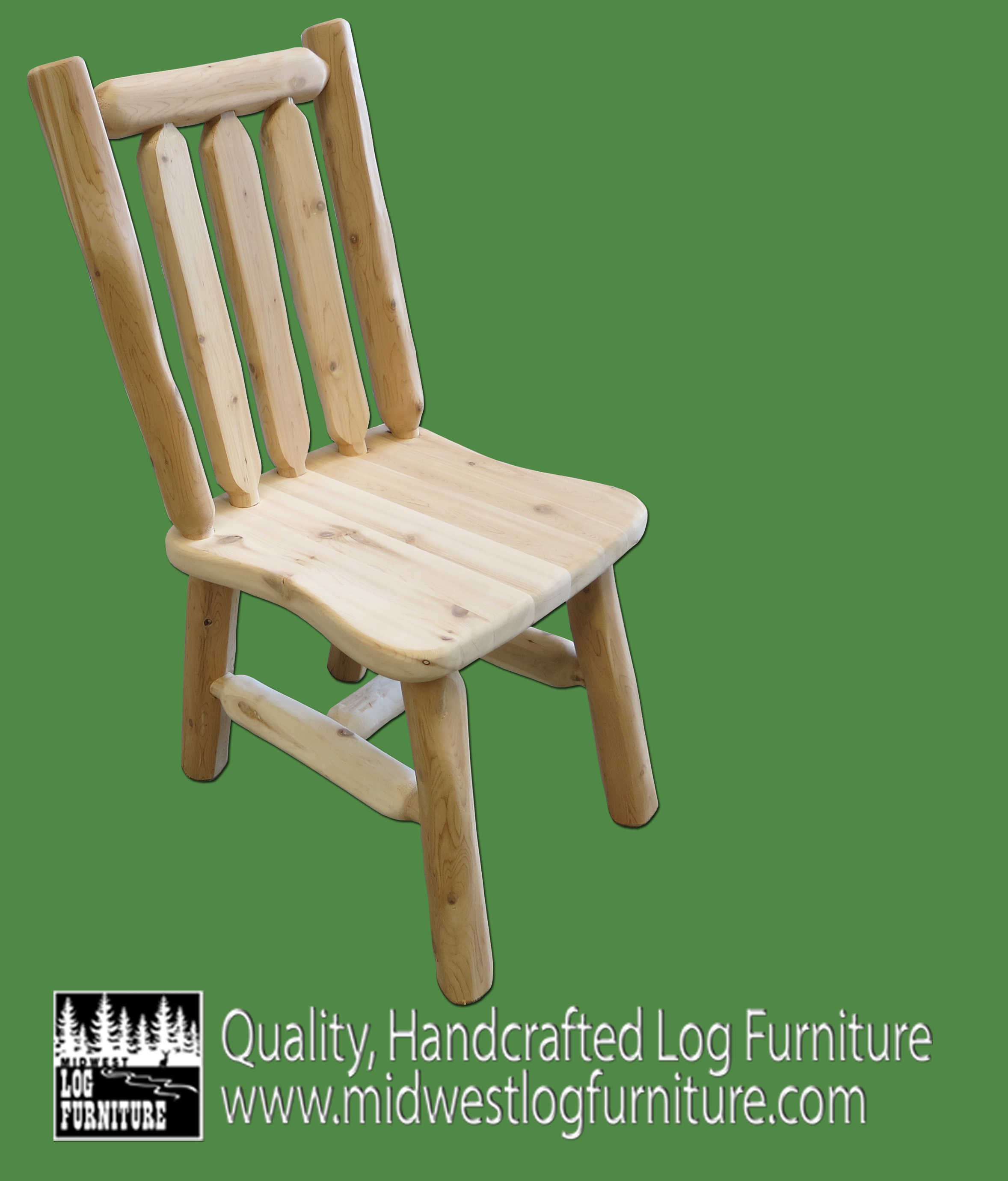 Northern White Cedar Log Chair Amish Log Furniture
