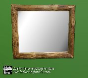 Pine Log Mirror