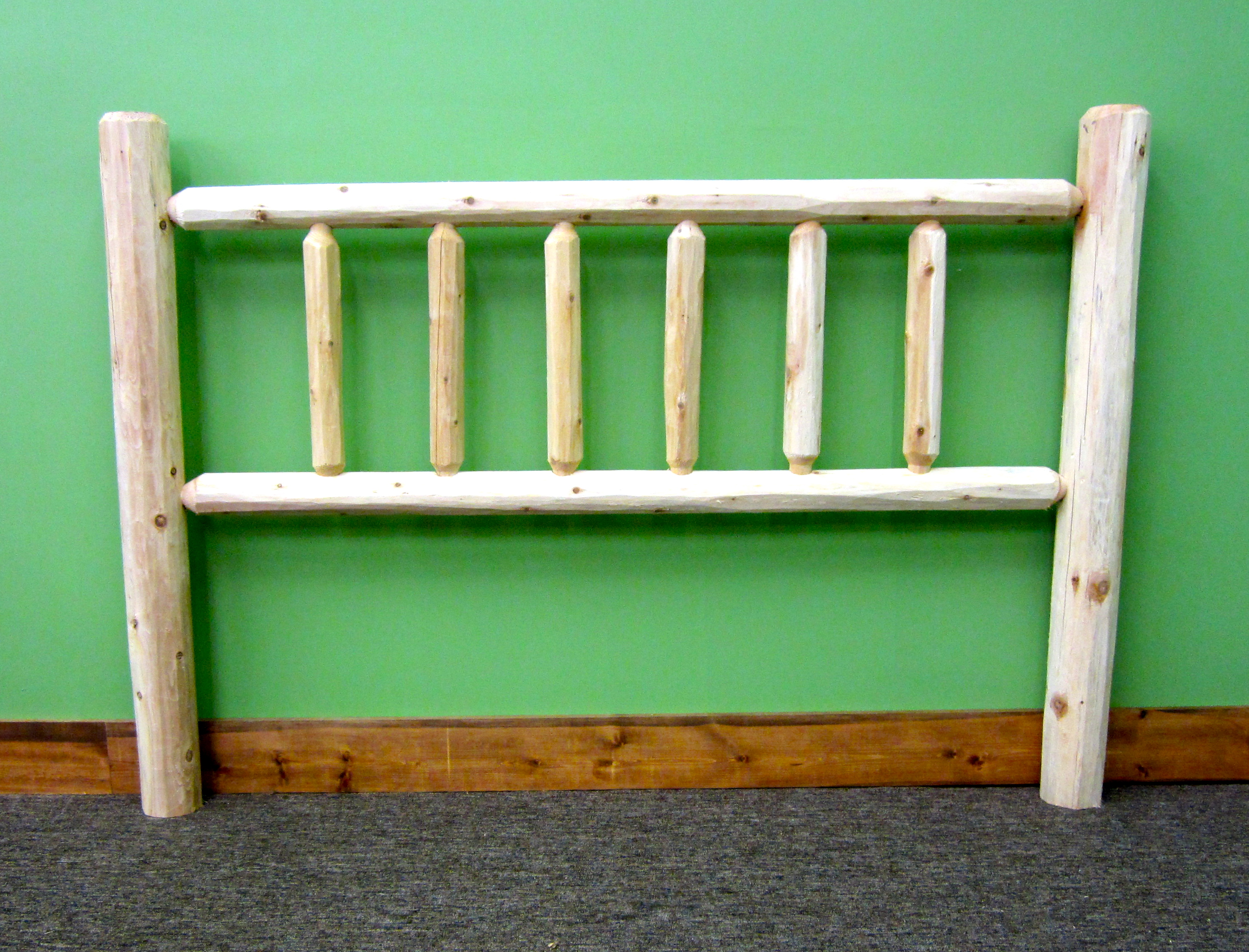 Unfinished White Cedar Headboard