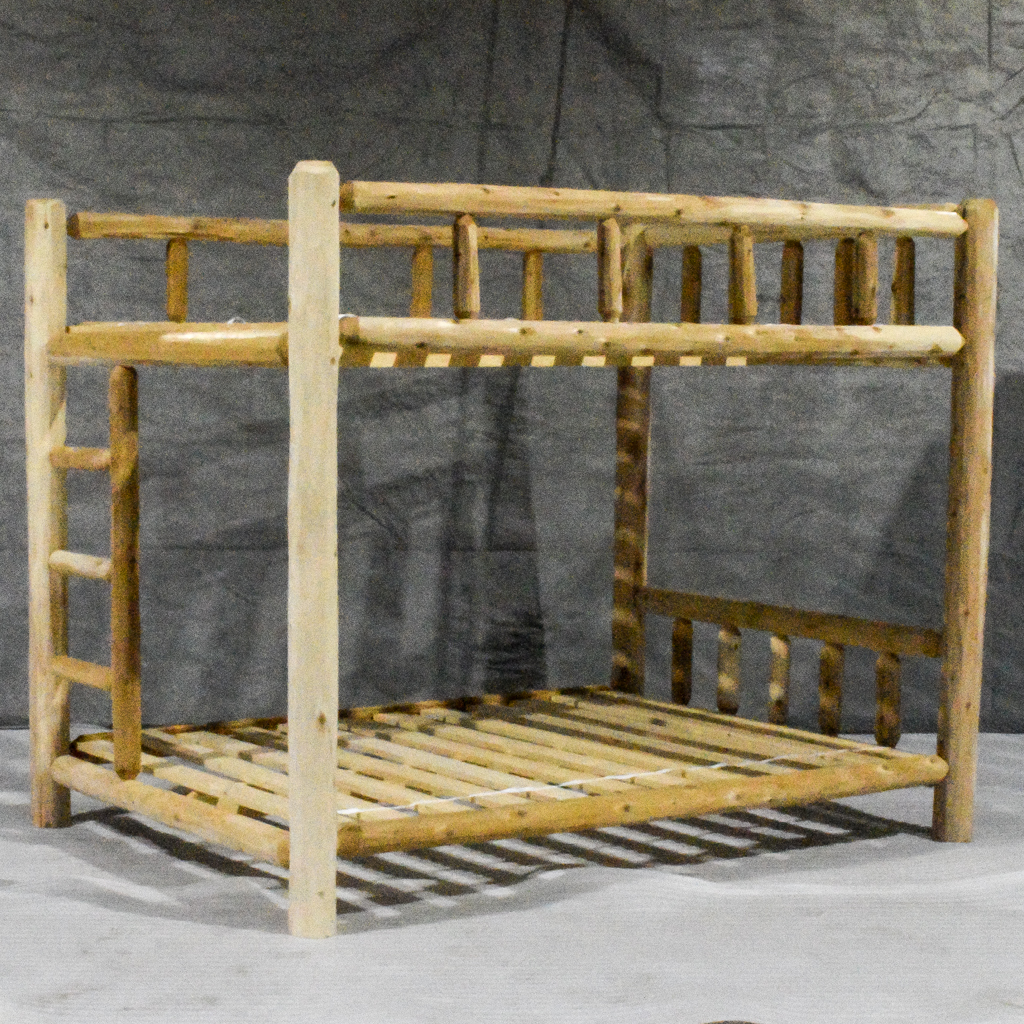 Slat Roll Queen Amish Log Furniture