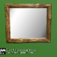 Pine Log Mirror