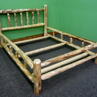 Rustic Log Bed