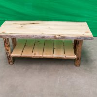 Pine Log Coffee Table