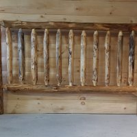 Pine Log Railing and Post