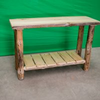 Pine Log Sofa Table