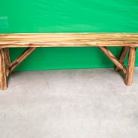 Cedar Log Bench