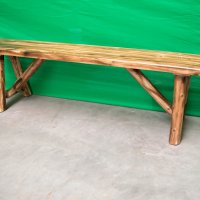 Rustic Log Bence