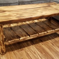 Cedar Log Coffee Table