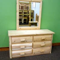 Log Dresser with Mirror
