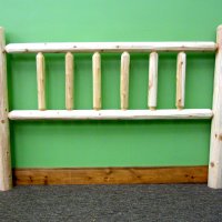 Unfinished White Cedar Headboard