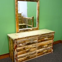 Rustic Drawers & Mirror