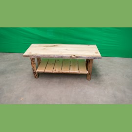 Pine Log Coffee Table