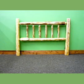 Pine Log Headboard