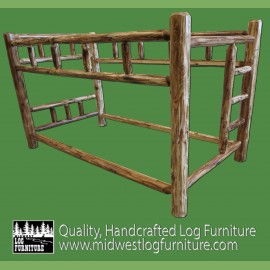 Log Furniture | Bunk Beds Log Bunk Bed