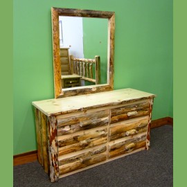 Rustic Drawers & Mirror