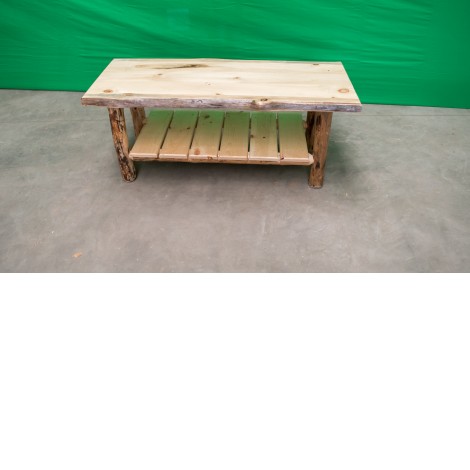 Pine Log Coffee Table