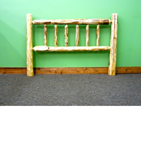 Pine Log Headboard