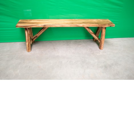 Cedar Log Bench