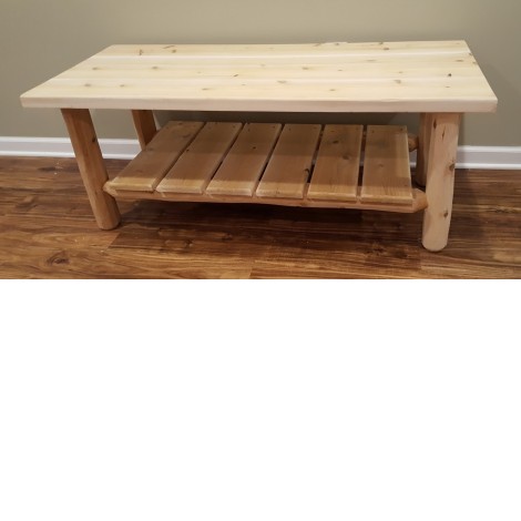 Northern White Cedar Log Coffee Table Amish Furniture Northern White Cedar Log Coffee Table
