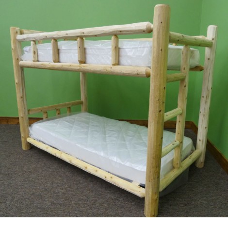 Small Log Bunk Bed